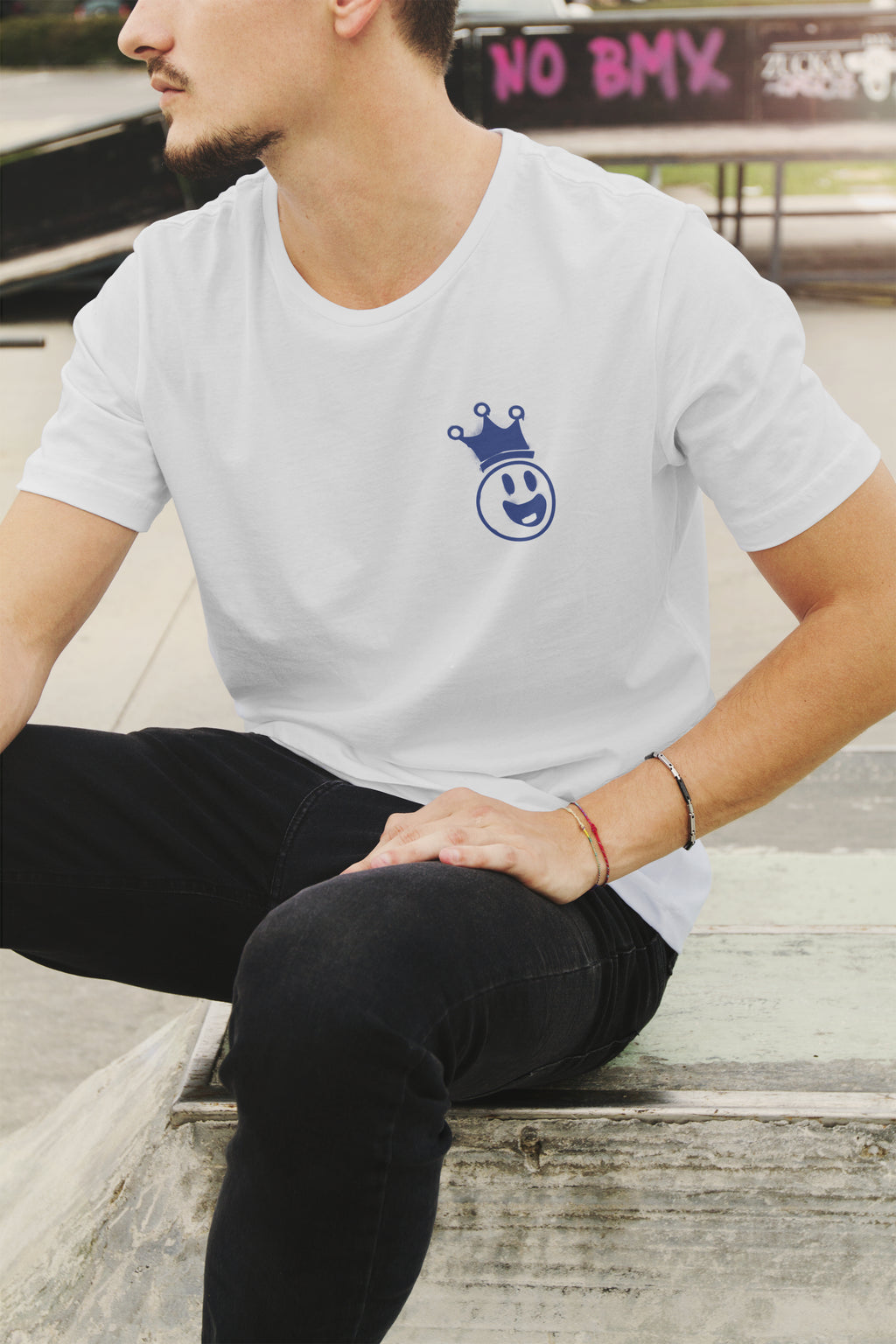 Blakie - White 'Forever' Emblem T-Shirt