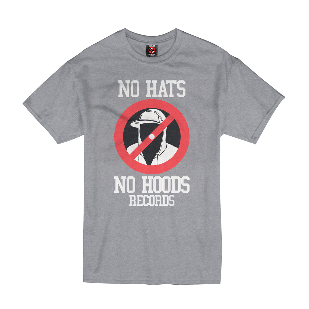 No Hats No Hoods Grey T Shirt